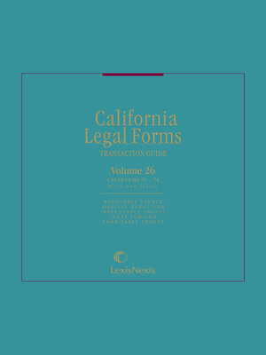 cover image of California Legal Forms: Transaction Guide